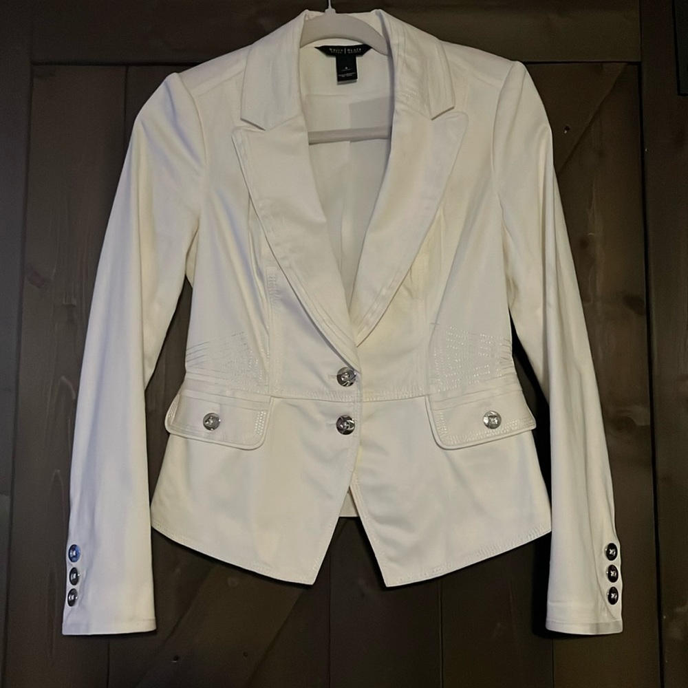 White House Black Market. Jacket. White. Size 0.